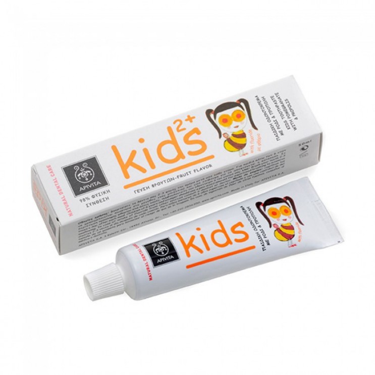 Apivita Natural Dental Care Kids 2, 50ml |Παιδική Οδοντόκρεμα Με Ρόδι & Πρόπολη  ΣΤΟΜΑΤΙΚΗ ΥΓΙΕΙΝΗ