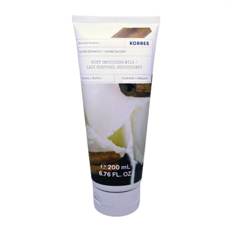 Korres Body Smoothing Milk Vanilla Cinnamon 200ml | Γαλάκτωμα Σώματος Με Άρωμα Βανίλια & Κανέλα
