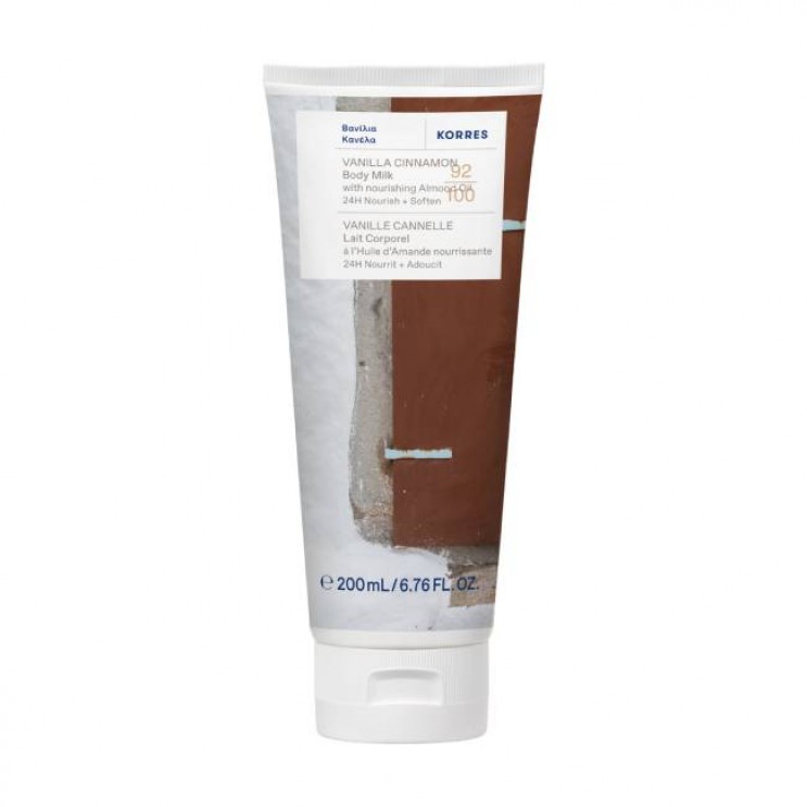 Korres ,Body, Milk, Vanilla ,Cinnamon, 200ml , Γαλάκτωμα, Σώματος ,Με, Άρωμα, Βανίλια, & ,Κανέλα