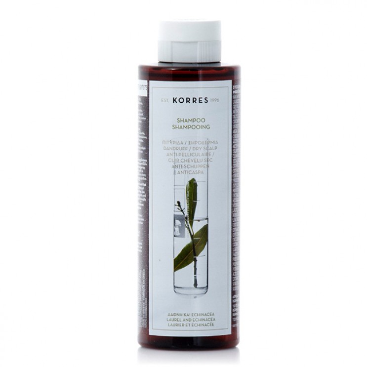 Korres Shampoo Laurel & Echinachea 250ml | Σαμπουάν Δάφνη & Echinacea για Πιτυρίδα & Ξηροδερμία  ΦΡΟΝΤΙΔΑ ΜΑΛΛΙΩΝ