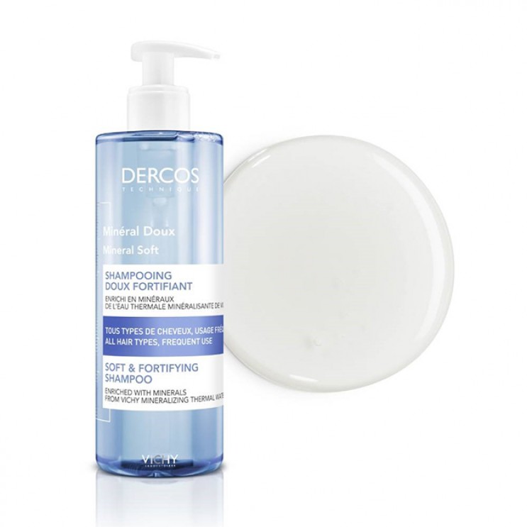 Vichy Dercos Mineral Doux 400ml | Σαμπουάν Απαλό & Τονωτικό  ΦΡΟΝΤΙΔΑ ΜΑΛΛΙΩΝ