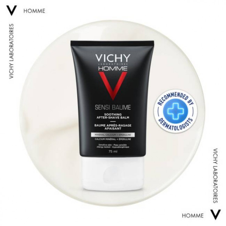 Vichy Homme After Shave Sensi Baume 75ml | Καταπραϋντική Φροντίδα Προσώπου για μετά το Ξύρισμα  After Shave