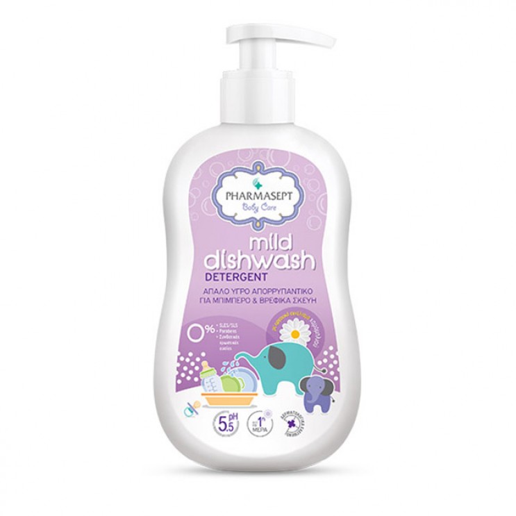 Pharmasept Mild Dishwash Detergent 400ml | Απαλό Υγρό Απορρυπαντικό για Μπιμπερό & Βρεφικά Σκεύη ΑΞΕΣΟΥΑΡ ΓΙΑ ΜΩΡΑ
