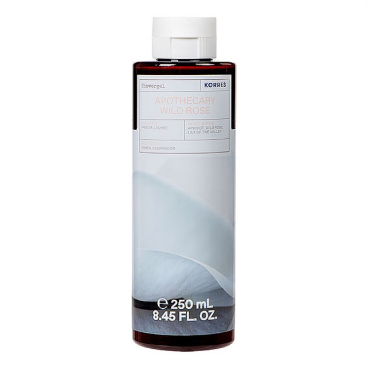 Korres Showergel Apothecary Wild Rose 250ml | Αρωματικό Αφρόλουτρο με Ενυδατικούς Παράγοντες