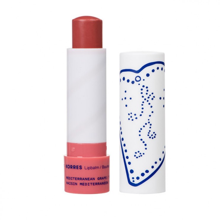 Korres Lipbalm Mediterranean Grape 4.5g | Ενυδατική Φροντίδα για τα Χείλη με Λαμπερό Χρώμα από Σταφύλι ΦΡΟΝΤΙΔΑ ΠΡΟΣΩΠΟΥ
