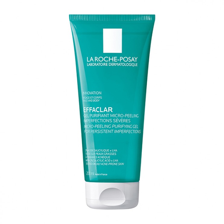 La Roche Posay Effaclar Micro-Peeling Purifying Gel 200ml | Αφρώδες Gel Καθαρισμού και Απολέπισης για Πρόσωπο και Σώμα ΦΡΟΝΤΙΔΑ ΠΡΟΣΩΠΟΥ