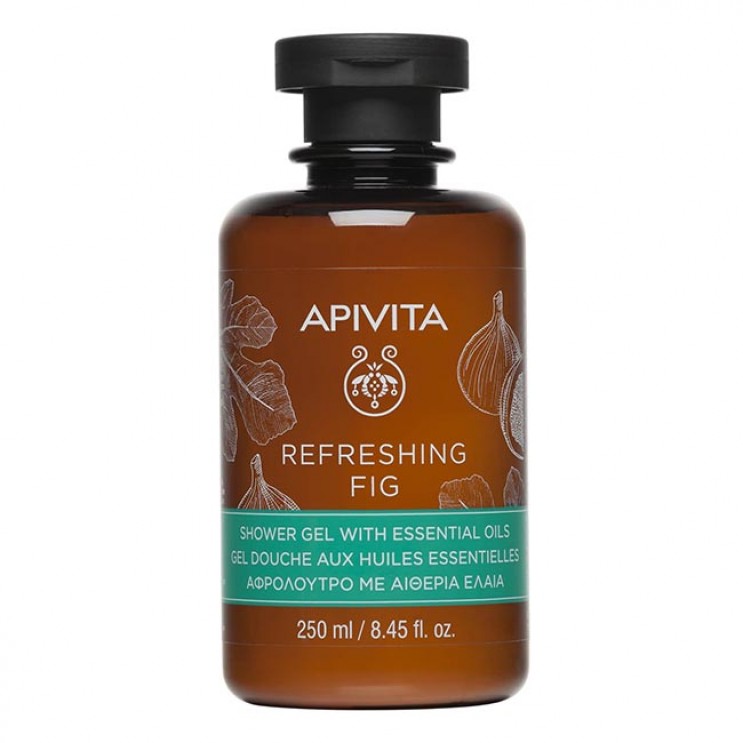Apivita Refreshing Fig Shower Gel 250ml| Αφρόλουτρο με Αιθέρια Έλαια για Αίσθηση Φρεσκάδας ΦΡΟΝΤΙΔΑ ΓΙΑ ΤΟ ΣΩΜΑ