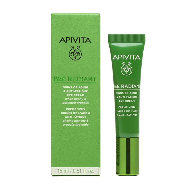 Apivita Bee Radiant Eye Cream Tube 15ml | Κρέμα Ματιών για Σημάδια Γήρανσης & Ξεκούραστη Όψη  ΦΡΟΝΤΙΔΑ ΠΡΟΣΩΠΟΥ