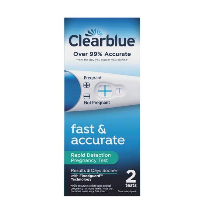 Clearblue Pregnancy Test Rapid Detection 2τμχ | Διπλό Τεστ Εγκυμοσύνης Γρήγορης Ανίχνευσης  ΔΙΑΓΝΩΣΤΙΚΑ