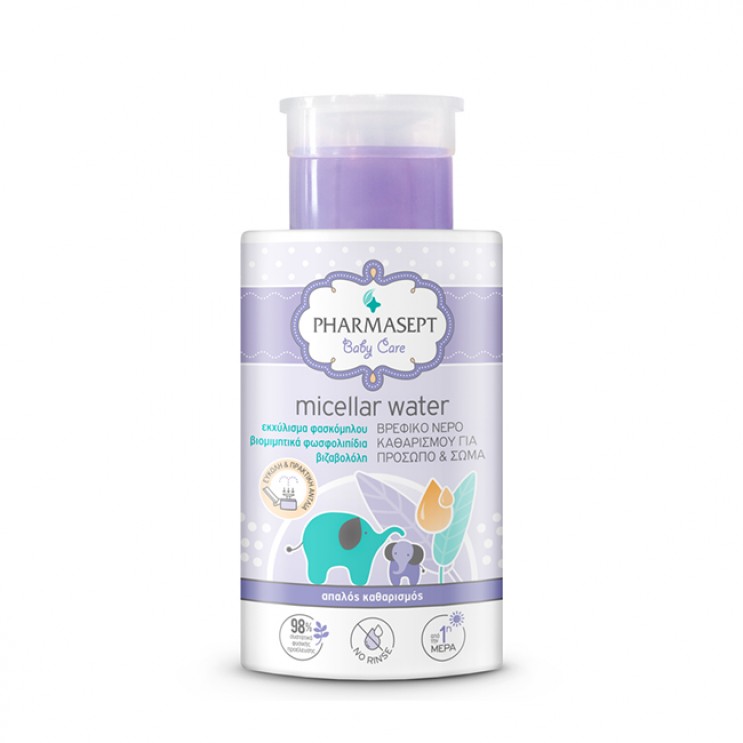 Pharmasept Baby Care Micellar Water 300ml | Βρεφικό Νερό Καθαρισμού για Πρόσωπο & Σώμα  ΦΡΟΝΤΙΔΑ ΜΩΡΟΥ