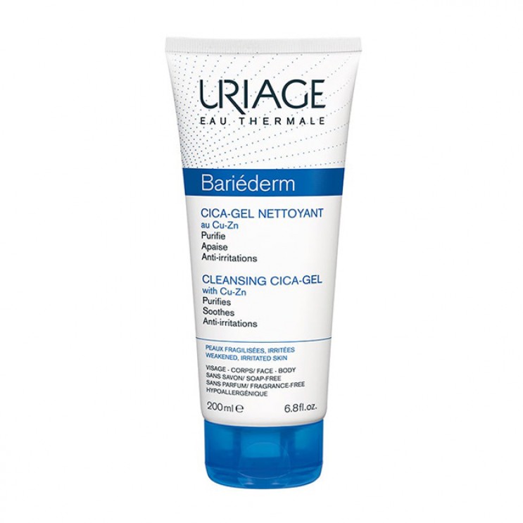 Uriage Bariederm Cleansing Cica Gel 200ml | Τζέλ Καθαρισμού για Ερεθισμένη Επιδερμίδα ΦΡΟΝΤΙΔΑ ΠΡΟΣΩΠΟΥ