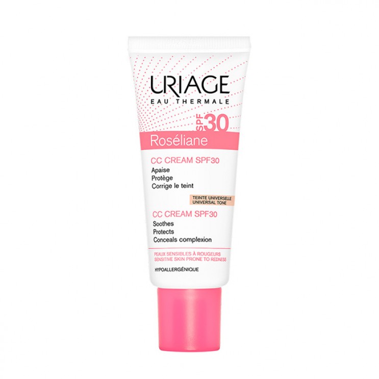 Uriage Roseliane CC Cream SPF30 40ml | Κρέμα Προσώπου Κατά της Ερυθρότητας με Χρώμα ΦΡΟΝΤΙΔΑ ΠΡΟΣΩΠΟΥ