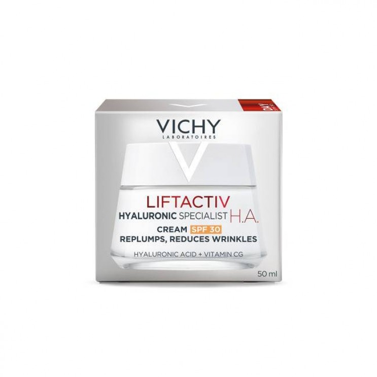 Vichy Liftactiv Hyaluronic Specialist H.A SPF30 50ml | Κρέμα Ημέρας με Αντηλιακή Προστασία SPF30 για Ενίσχυση του Υαλουρονικού Οξέος, Ενάντια στα Πρώτα Σημάδια Γήρανσης ΦΡΟΝΤΙΔΑ ΠΡΟΣΩΠΟΥ