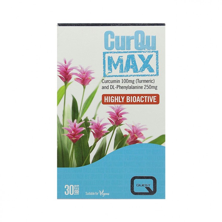 Quest CurquMax 30tabs | Συμπλήρωμα Διατροφής με Κουρκουμίνη, DLPA & Πιπερίνη ΦΥΤΙΚΑ & ΒΟΤΑΝΑ