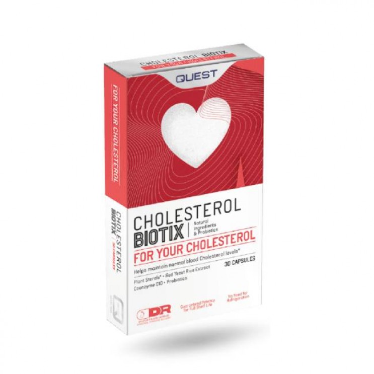 Quest Cholesterol Biotix 30caps | Συμπλήρωμα Διατροφής  Συμβάλλει στον Έλεγχο της Χοληστερόλης στο Αίμα ΔΗΜΟΦΙΛΕΣΤΕΡΑ