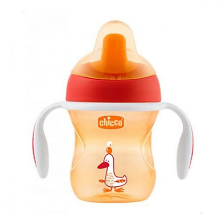 Chicco Training Cup 6m+ 200ml | Εκπαιδευτικό Κύπελλο σε Χρώμα Πορτοκαλί 