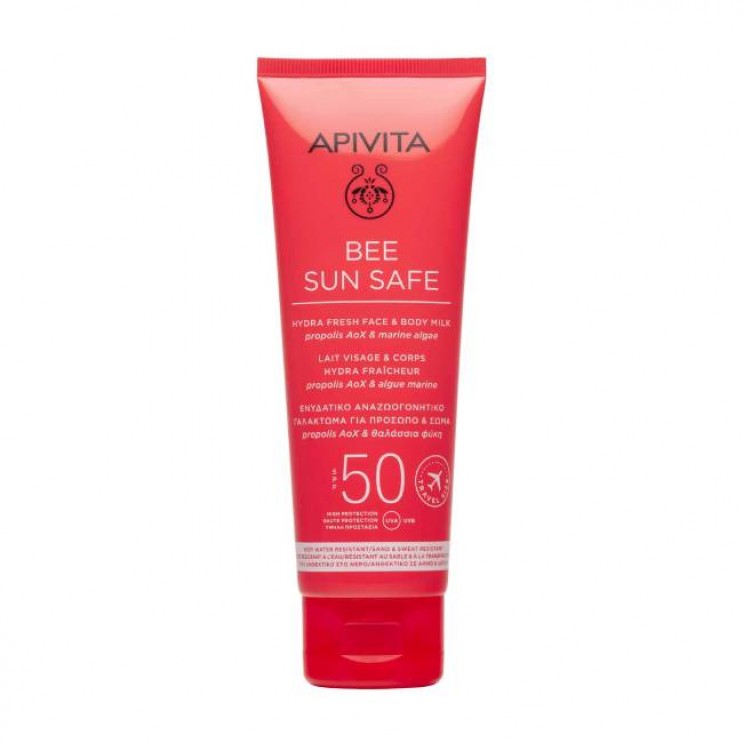 Apivita Bee Sun Safe Hydra Fresh Face & Body Milk SPF50 100ml | Ενυδατικό Αντηλιακό Γαλάκτωμα για Πρόσωπο & Σώμα  ΦΡΟΝΤΙΔΑ ΠΡΟΣΩΠΟΥ