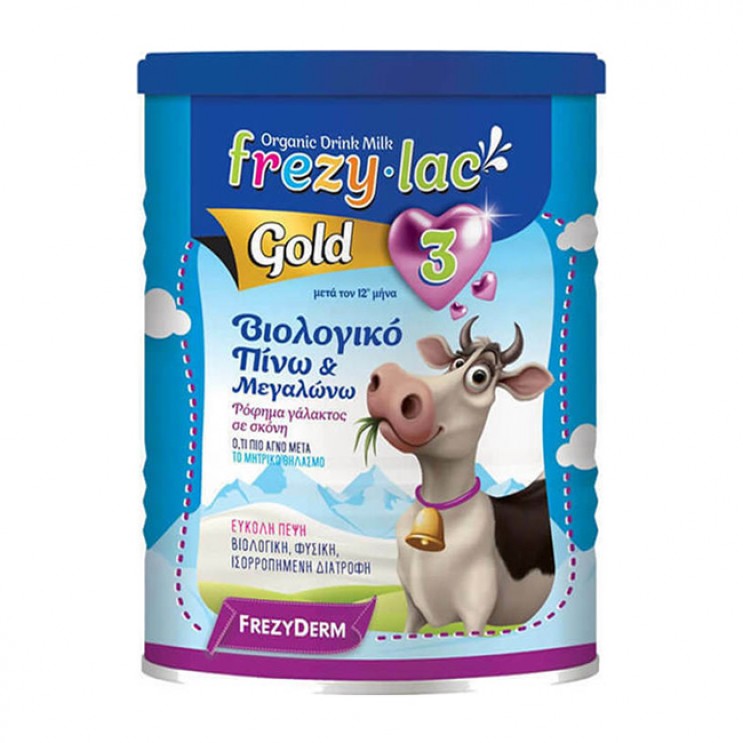 Frezyderm Frezylac Gold No3 900gr| Βιολογικό Αγελαδινό Γάλα από τον 12 μήνα ΔΙΑΤΡΟΦΗ ΜΩΡΟΥ