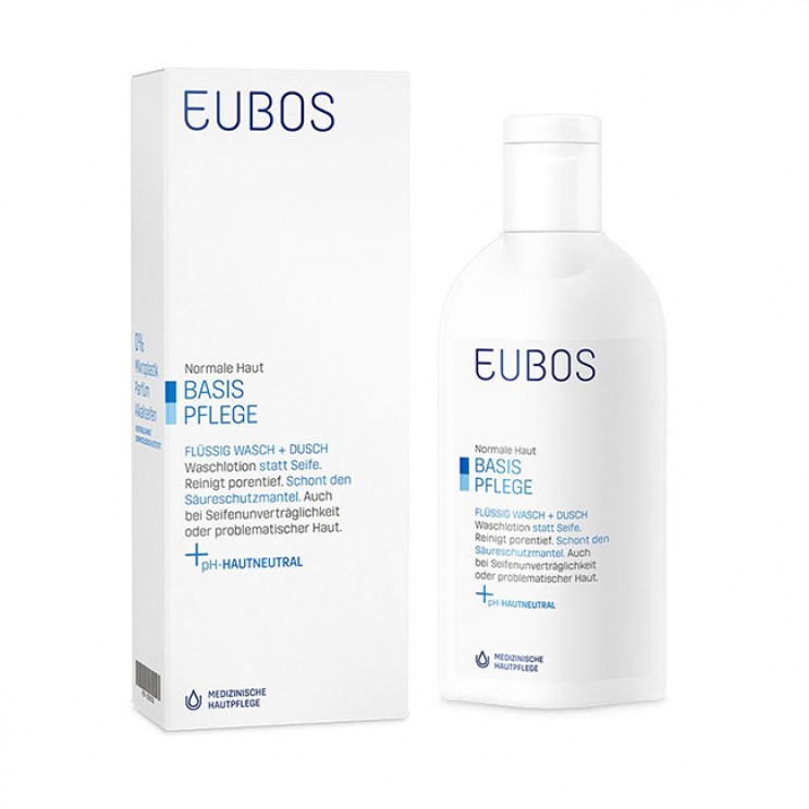 Eubos Basic Care Blue Liquid Washing Emulsion 200ml |Υγρό Καθαρισμού, για τον Καθαρισμό Προσώπου και Σώματος. ΦΡΟΝΤΙΔΑ ΠΡΟΣΩΠΟΥ