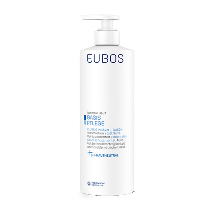 Eubos Basic Care Blue Liquid Washing Emulsion 400ml | Υγρό Καθαρισμού για τον Καθημερινό Καθαρισμό και την Περιποίηση Προσώπου και Σώματος ΦΡΟΝΤΙΔΑ ΠΡΟΣΩΠΟΥ