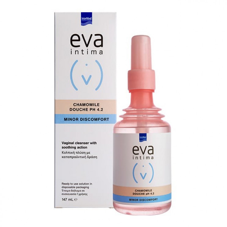 Intermed Eva Intima Douche Chamomile pH4.2 ,  147ml | Κολπική Πλύση με Χαμομήλι ΥΓΙΕΙΝΗ