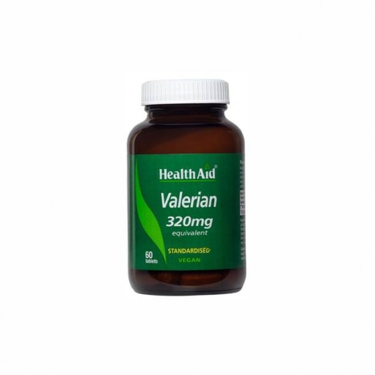 Health Aid Valerian Extract 320mg 60tabs| Συμπλήρωμα Διατροφής με Βαλεριάνα ΦΥΤΙΚΑ & ΒΟΤΑΝΑ