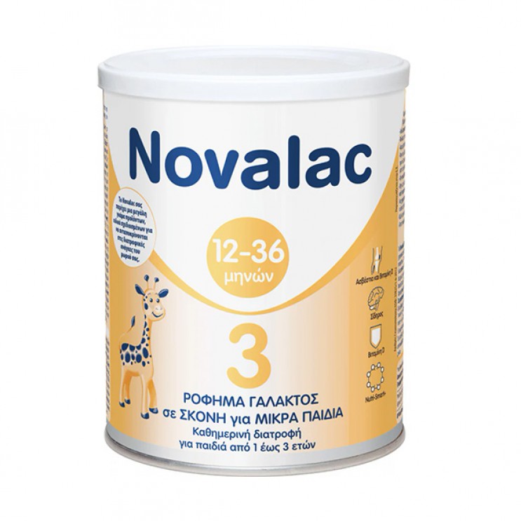 Novalac 3 Ρόφημα Γάλακτος σε Σκόνη  για Παιδιά άνω των 12 μηνών 400gr ΔΙΑΤΡΟΦΗ ΜΩΡΟΥ