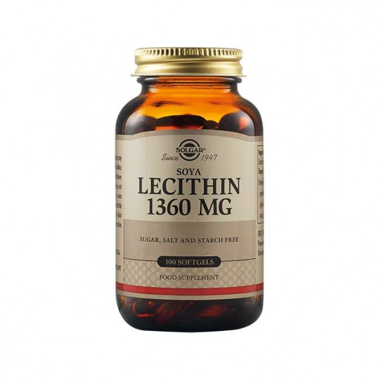 Solgar Lecithin 1360mg 100 softgels |  Συμπλήρωμα Διατροφής για τη Διατήρηση & τον Έλεγχο του Σωματικού Βάρους ΑΔΥΝΑΤΙΣΜΑ