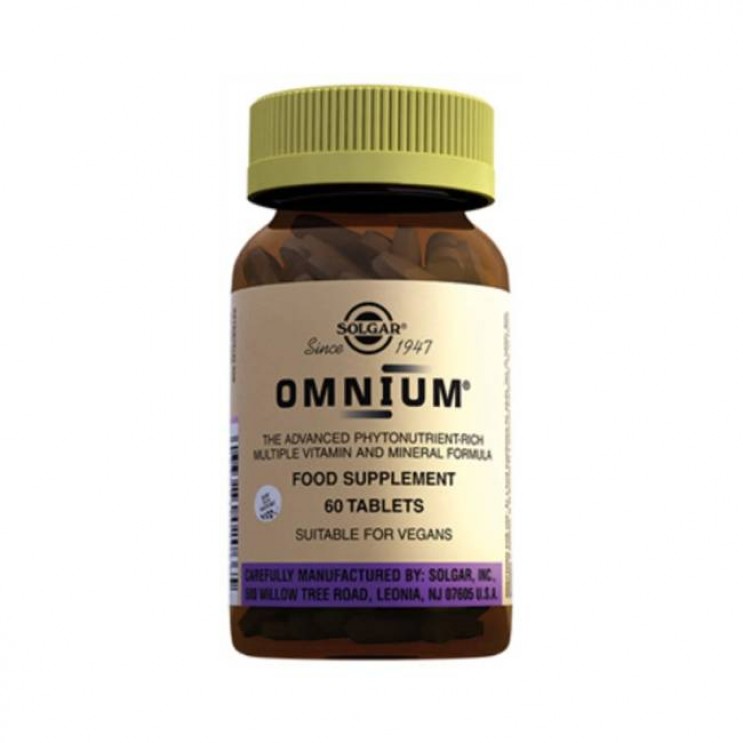 Solgar Omnium 60tabs | Πολυβιταμινούχο Συμπλήρωμα Διατροφής για Ενέργεια
