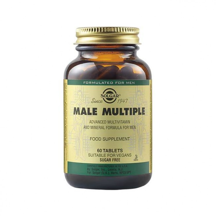 Solgar Male Multiple 60tabs | Πολυβιταμινούχο Συμπλήρωμα Διατροφής για Άνδρες ΒΙΤΑΜΙΝΕΣ