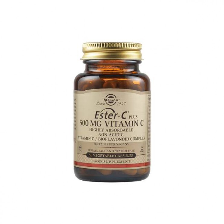 Solgar Ester-C  500mg 50veg.tabs | Συμπλήρωμα Διατροφής Βιταμίνη C