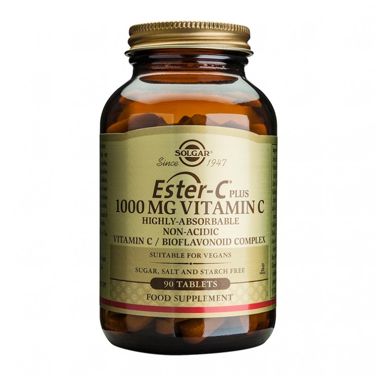 Solgar Ester-C 1000mg  90tabs | Συμπλήρωμα Διατροφής Βιταμίνη C
