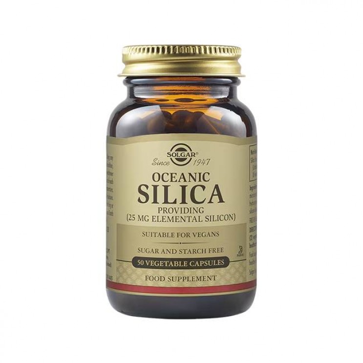 Solgar Oceanic Silica 25mg 50veg.caps | Συμπλήρωμα Διατροφής με Οργανικό Πυρίτιο