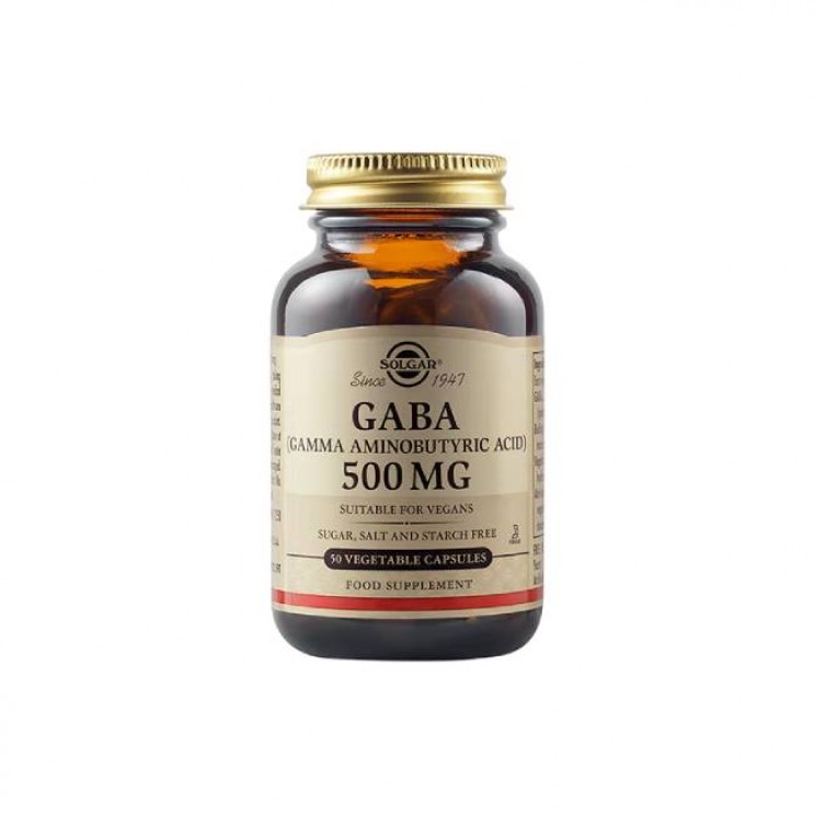Solgar GABA 500mg 50veg.caps | Συμπλήρωμα Διατροφής για τη Καλή Λειτουργία του Νευρικού Συστήματος ΔΗΜΟΦΙΛΕΣΤΕΡΑ
