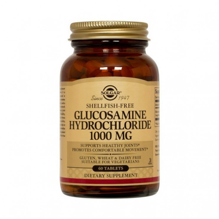 Solgar Glucosamine Hcl 1000mg (shellfish-free) 60tabs | Συμπλήρωμα Διατροφή με Υδροχλωρική Γλουκοζαμίνη  ΔΗΜΟΦΙΛΕΣΤΕΡΑ