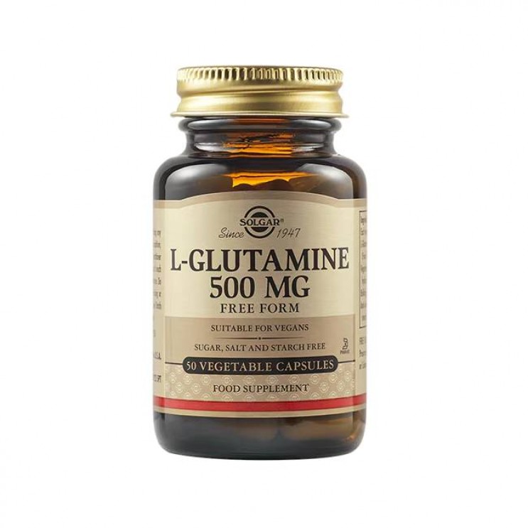 Solgar L-Glutamine  500mg 50veg.caps | Συμπλήρωμα Διατροφής Γλουταμίνης ΔΗΜΟΦΙΛΕΣΤΕΡΑ
