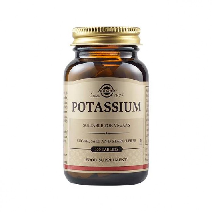 Solgar Potassium Gluconate 99mg 100tabs | Συμπλήρωμα Διατροφής Καλίου