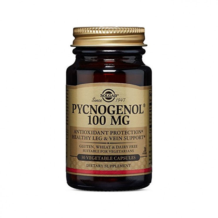 Solgar Pycnogenol 100mg, 30veg.tabs | Συμπλήρωμα Διατροφής Πυκνογενόλης