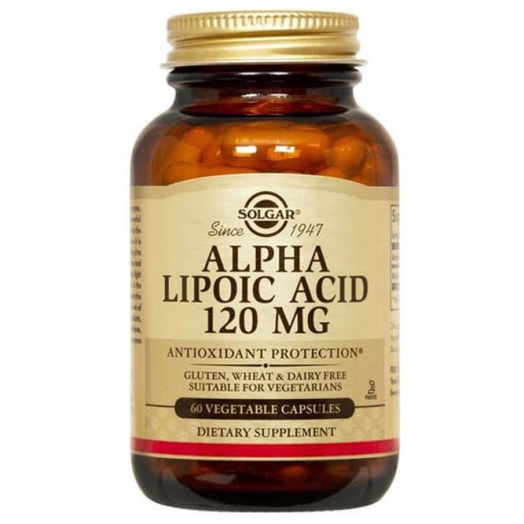 Solgar Alpha Lipoic Acid 120mg 60veg.caps | Συμπλήρωμα Διατροφής, Ισχυρό Αντιοξειδωτικό ΔΗΜΟΦΙΛΕΣΤΕΡΑ