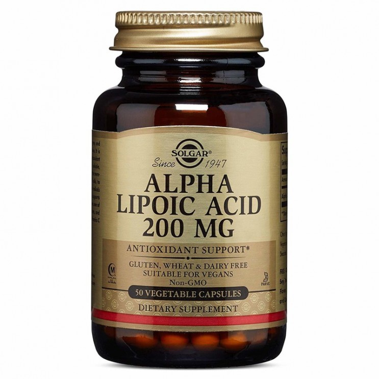 Solgar Alpha Lipoic Acid 200mg  50cap.veg | Συμπλήρωμα Διατροφής, Ισχυρό Αντιοξειδωτικό ΔΗΜΟΦΙΛΕΣΤΕΡΑ