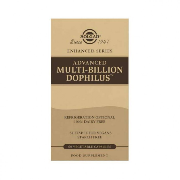 Solgar Advanced Multi Billion Dophilus  60veg.caps | Συμπλήρωμα Διατροφής για τη Προστασία της Εντερικής Χλωρίδας