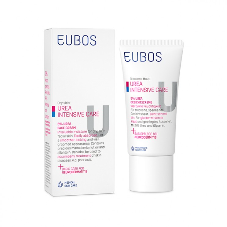 Eubos Urea 5% Face Cream 50ml |  Ενυδατική Κρέμα Προσώπου με 5% Ουρία  ΦΡΟΝΤΙΔΑ ΠΡΟΣΩΠΟΥ