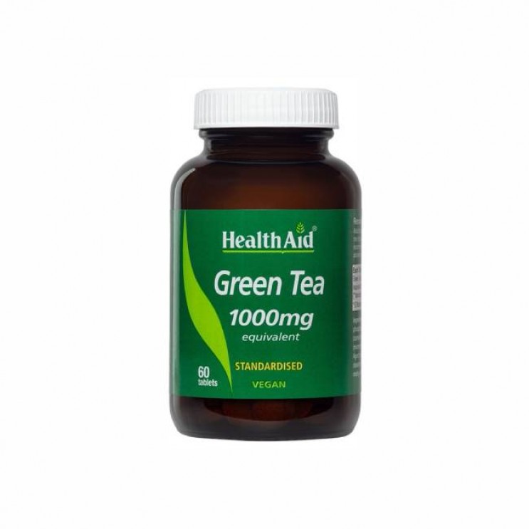 Health Aid Green Tea Extract 1000mg 60tabs |  Εκχύλισμα από Πράσινο Τσάι ΑΔΥΝΑΤΙΣΜΑ