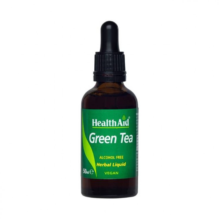 Health Aid Green Tea Liquid, 50ml | Συμπλήρωμα Διατροφής με Πράσινο Τσάι σε Υγρή Μορφή  ΑΔΥΝΑΤΙΣΜΑ