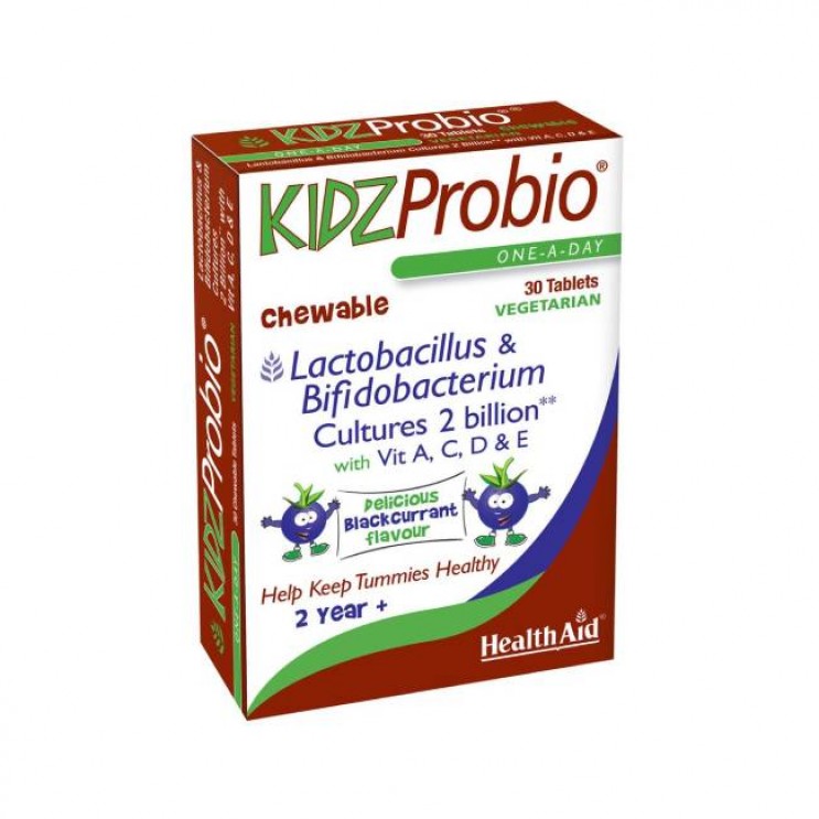 Health Aid KIDZ Probio 30chew.tabs |  Προβιοτικά με Βιταμίνες για Παιδιά με γεύση Φραγκοστάφυλου   ΔΗΜΟΦΙΛΕΣΤΕΡΑ