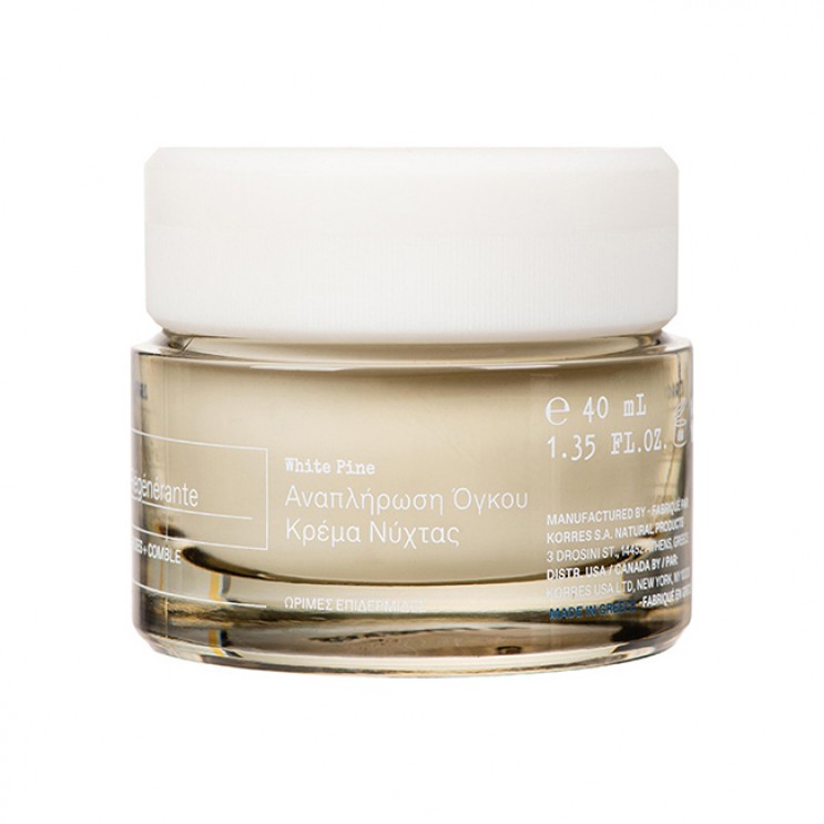 Korres White Pine Restorative Overnight Facial 40ml | Λευκή Πεύκη Κρέμα Νύχτας για Αναπλήρωση Όγκου ΦΡΟΝΤΙΔΑ ΠΡΟΣΩΠΟΥ