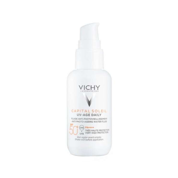 Vichy Capital Soleil UV-Age Daily SPF50+ 40ml | Λεπτόρρευστο Αντηλιακό Προσώπου Κατά της Φωτογήρανσης ΦΡΟΝΤΙΔΑ ΠΡΟΣΩΠΟΥ