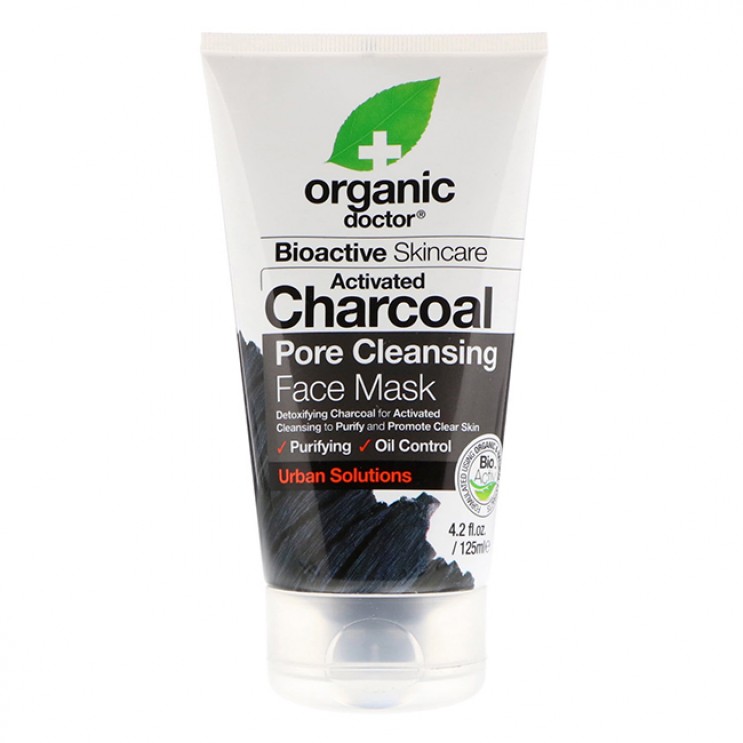 Dr.Organic Activated Charcoal Pore Cleansing Face Mask 125ml | Μάσκα Καθαρισμού Προσώπου με Ενεργό Άνθρακα ΦΡΟΝΤΙΔΑ ΠΡΟΣΩΠΟΥ