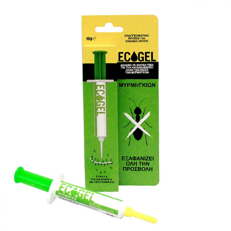 Ecogel 10gr |Δόλωμα Τζελ για την Καταπολέμηση των Μυρμηγκιών Εντομοκτόνα - Ακαρεοκτόνα