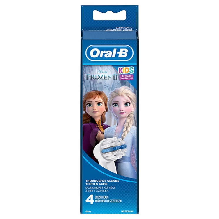 Oral-B Kids Stages Power Frozen Extra Soft 4τμχ | Ανταλλακτικές Κεφαλές για Ηλεκτρικές Οδοντόβουρτσες